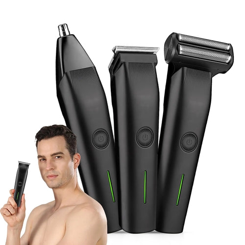 Beard Trimmer, 3 In 1 Hair Clippers And Mens Grooming Kit, Face, Nose,