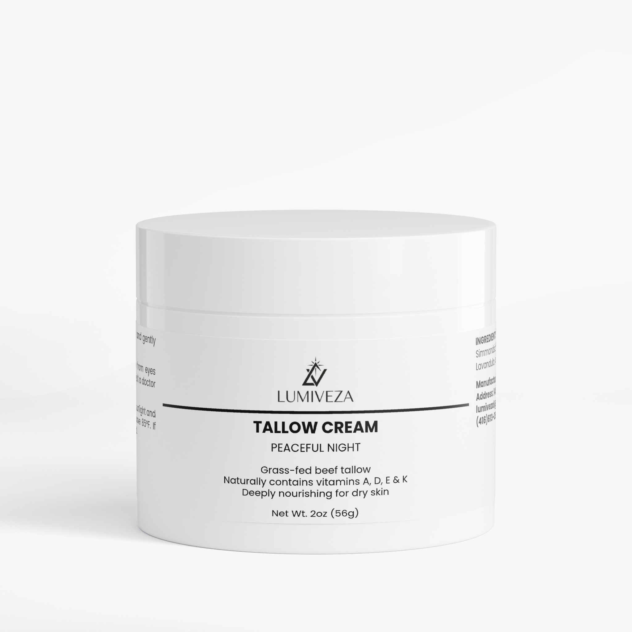 Tallow Cream – Peaceful Night Calming Body & Face Cream