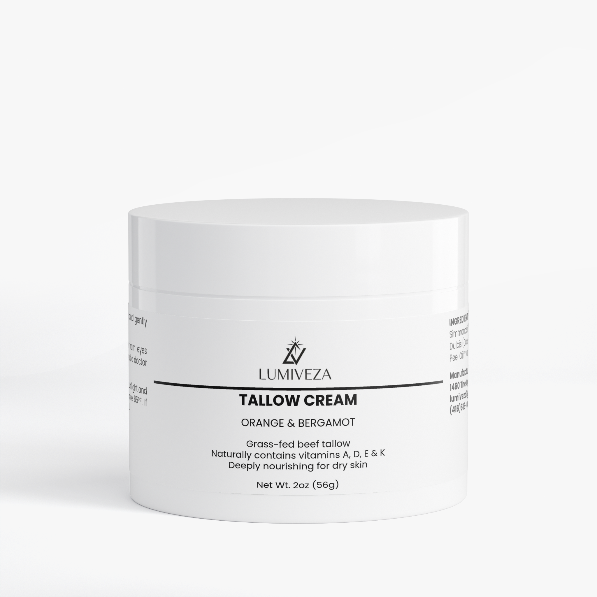 Tallow Cream – Orange & Bergamot Nourishing Body & Face Cream