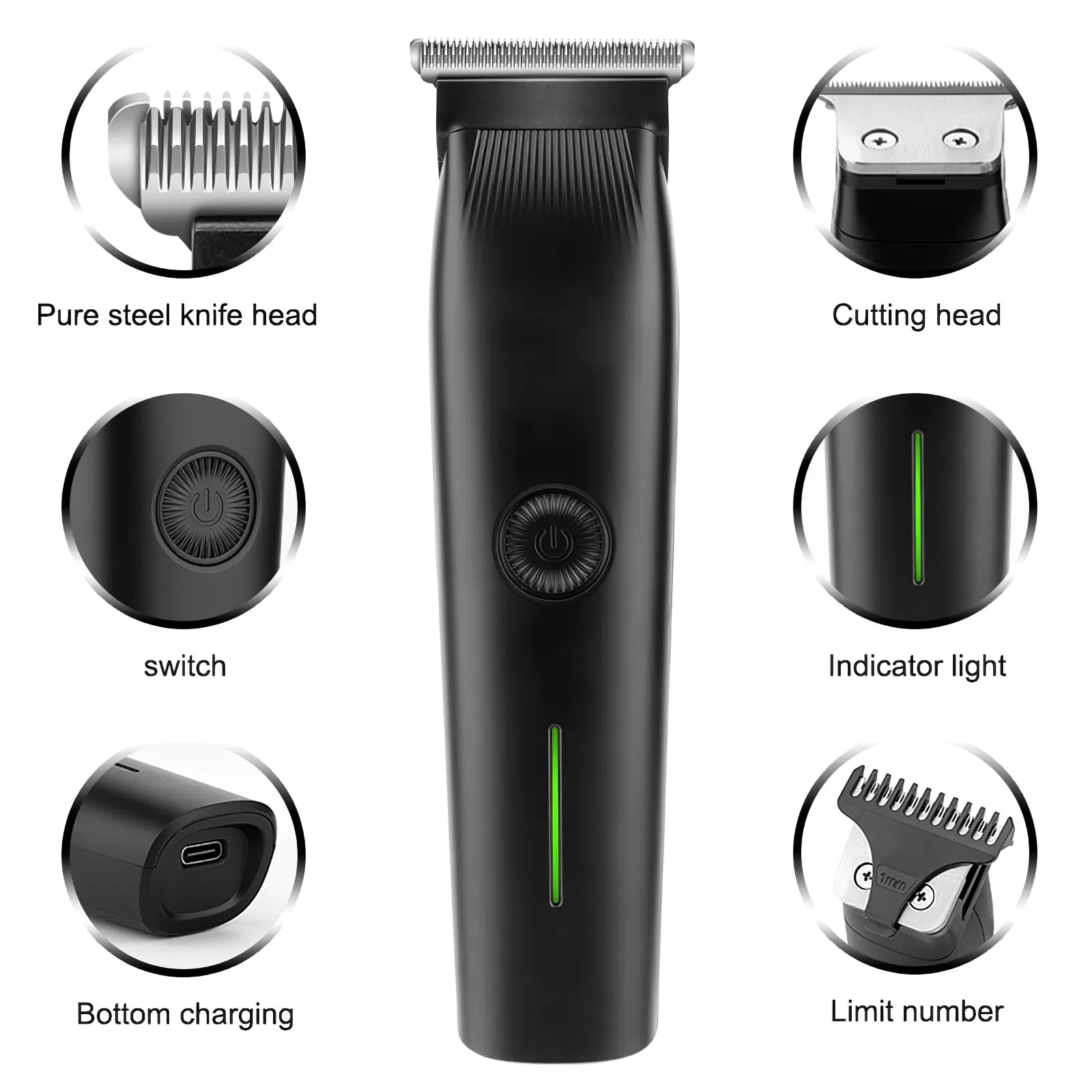 Beard Trimmer, 3 In 1 Hair Clippers And Mens Grooming Kit, Face, Nose,