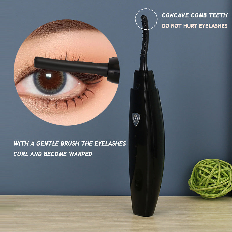 Electric Heated Eyelash Curler USB Rechargeable Eyelashes Curler Quick