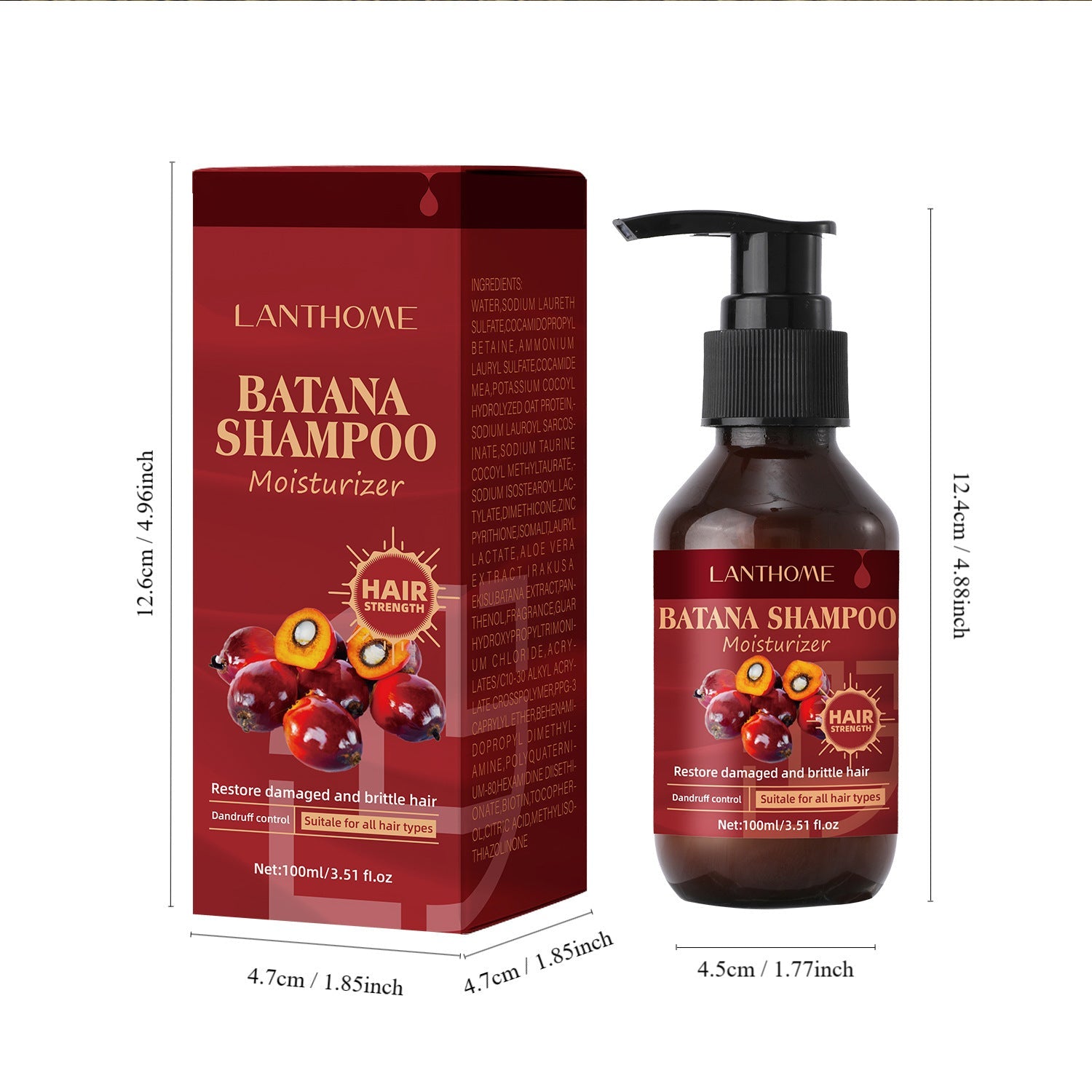 LANTHOME BATANA SHAMPOO – Moisturizer Repairing Edition