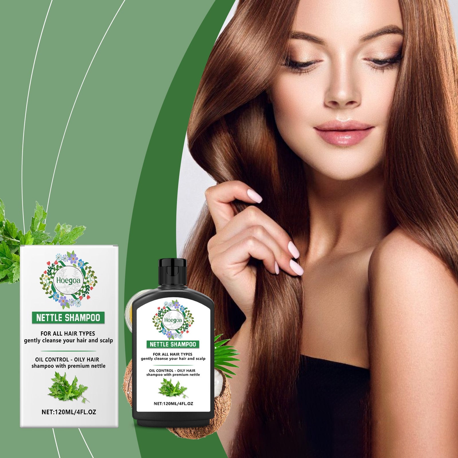 Nettle Grass Deep Scalp Cleansing Shampoo – 120ml