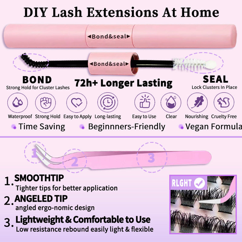 Lash Clusters, 640 Pcs Eyelashes Cluster Extensions 9-16mm Fluffy