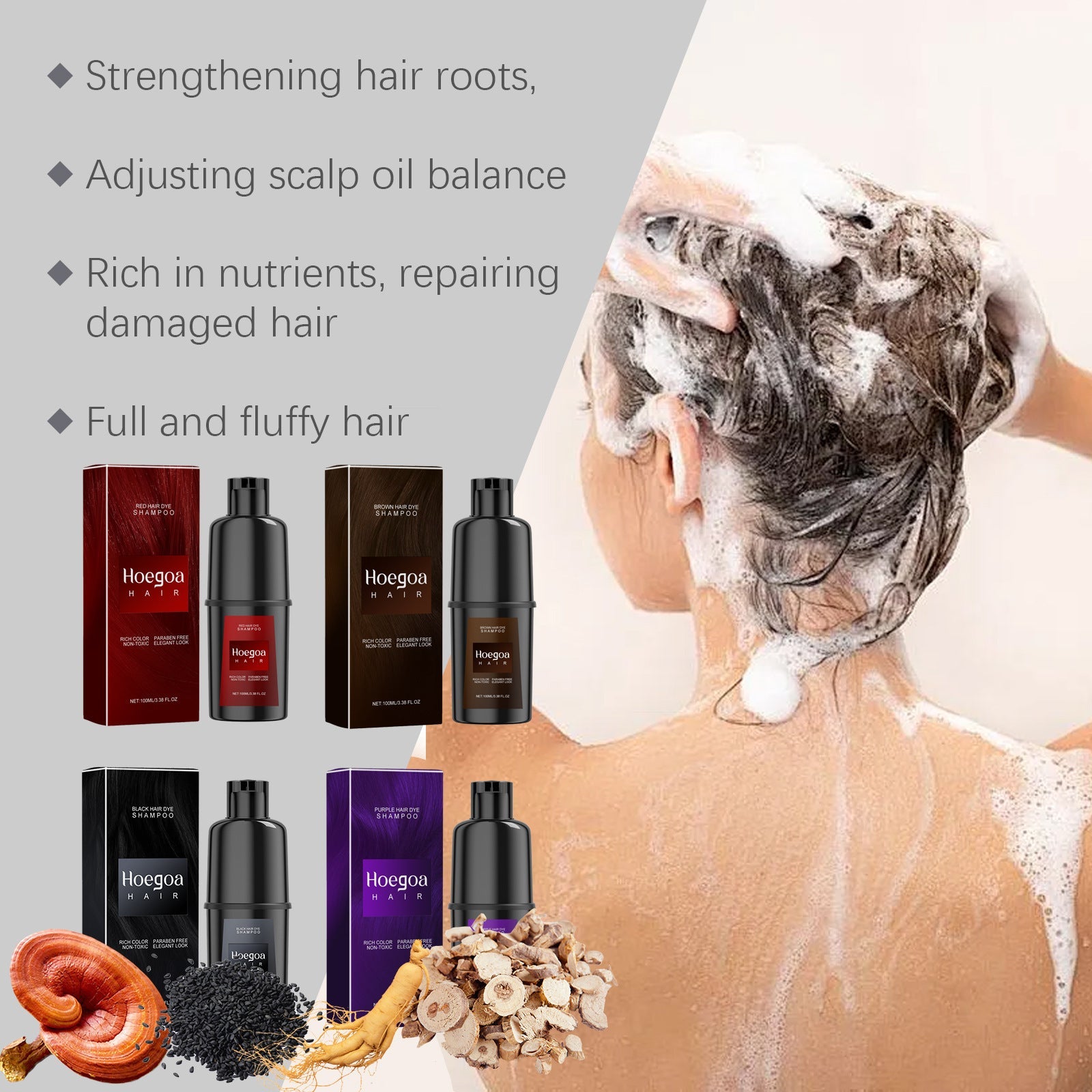 Heogoa™ HerbRestore Shampoo – Ginseng & Sesame Edition