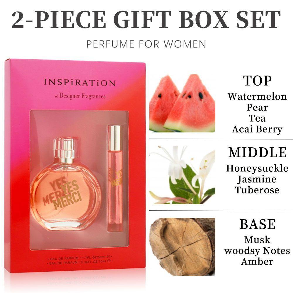 Women's Two-piece Perfume Set, Fresh And Natural, Suitable For Daily