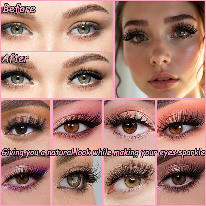 Lash Clusters, 640 Pcs Eyelashes Cluster Extensions 9-16mm Fluffy