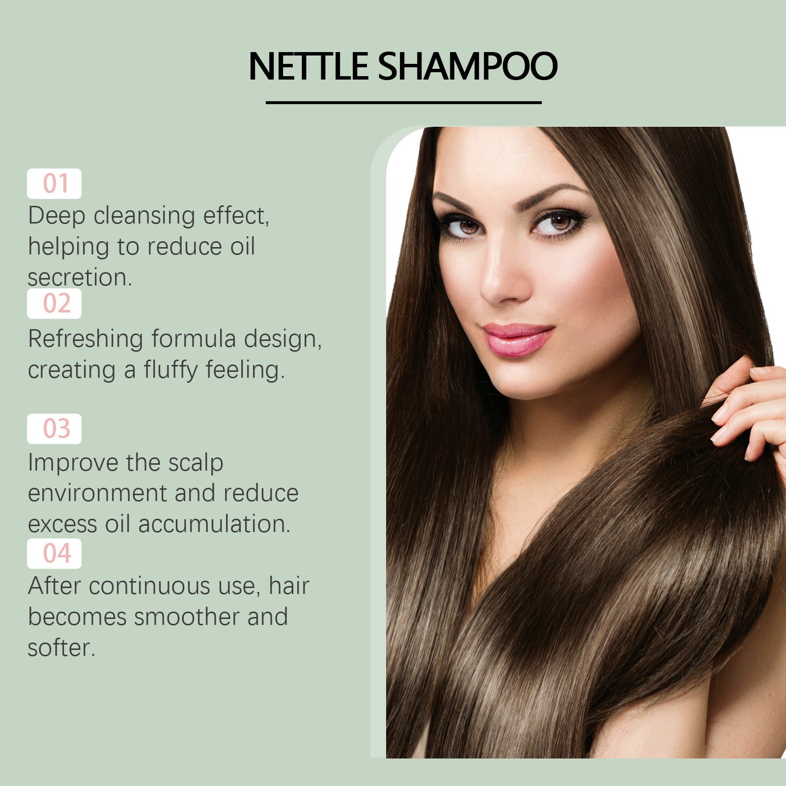 Nettle Grass Deep Scalp Cleansing Shampoo – 120ml