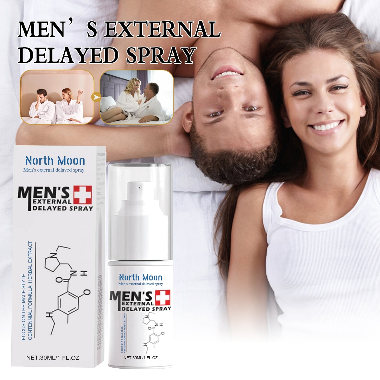 Men's External Care Spray, Intimate Delay Spray For Men, Reduce