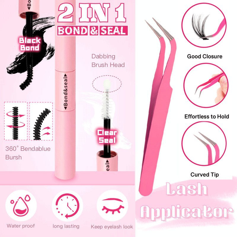 Lash Clusters, 640 Pcs Eyelashes Cluster Extensions 9-16mm Fluffy