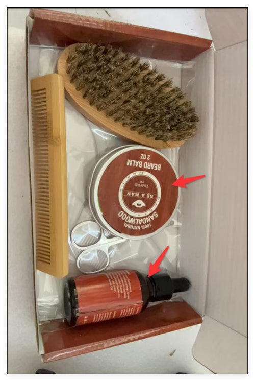 WOODSMAN™ – Premium Beard Grooming Gift Set with Beard Oil & Cream