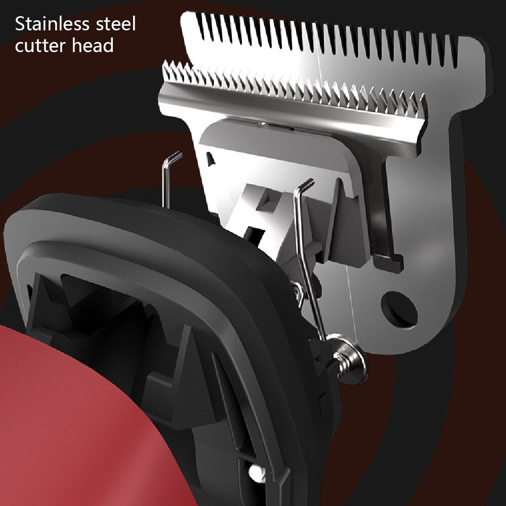 6 in 1 Electric Hair Clipper Hair Cutting Maching Wireless Trimmer Men