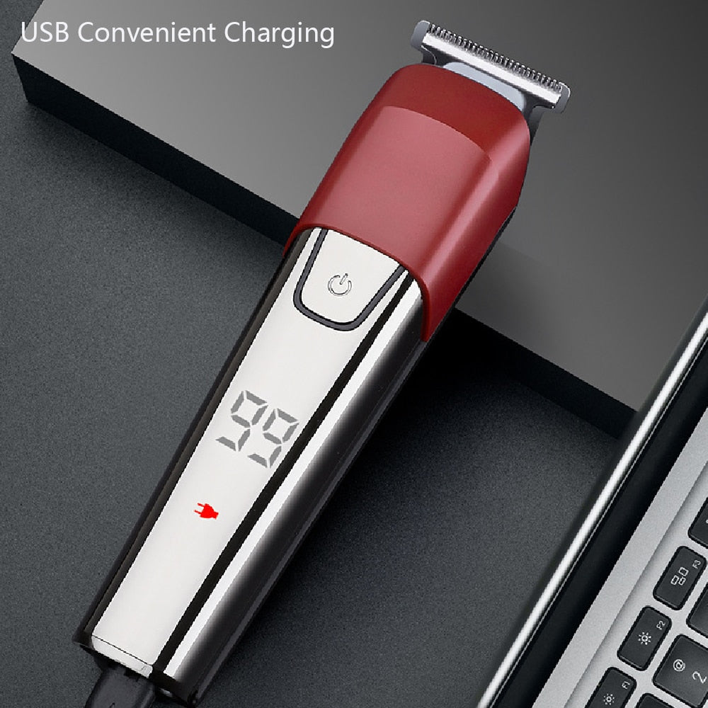 6 in 1 Electric Hair Clipper Hair Cutting Maching Wireless Trimmer Men