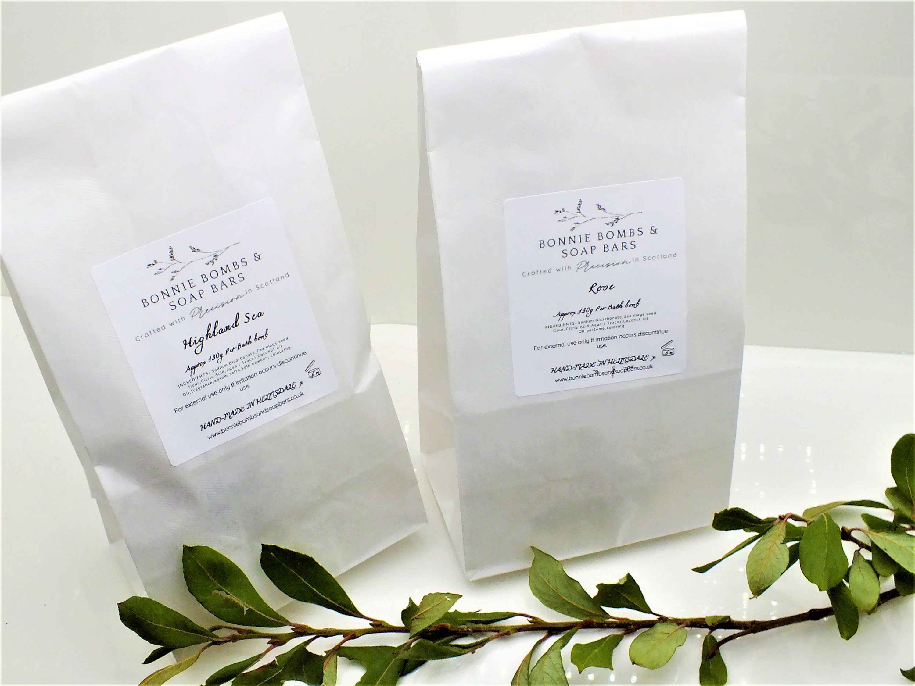 Poppy Seed bath bullets, Natural & Naked