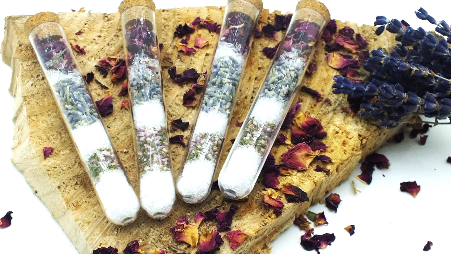 Botanical bath confetti - Lavender, Valerian & Jasmin