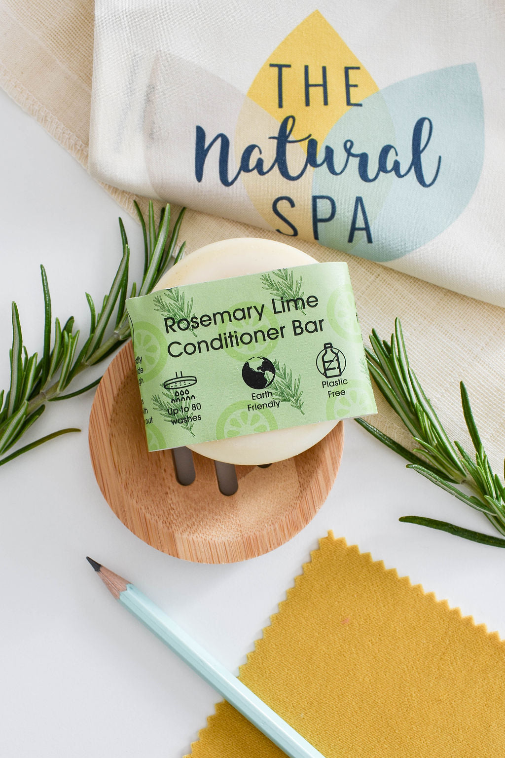 Rosemary & Lime Solid Conditioner Bar | Natural Hair Conditioner for