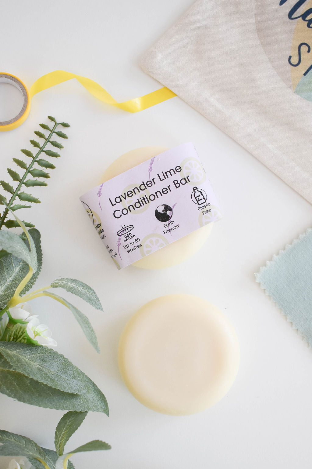 Lavender & Lime Solid Conditioner Bar | Natural Hair Conditioner for