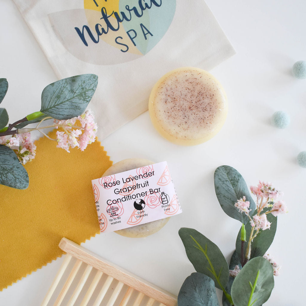 Rose, Grapefruit & Lavender Solid Conditioner Bar | Natural Hair