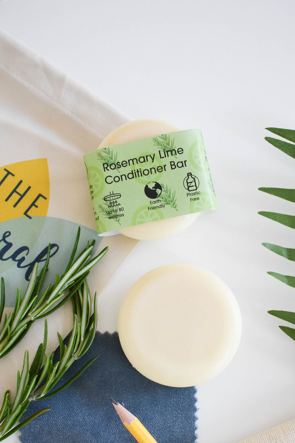 Rosemary & Lime Solid Conditioner Bar | Natural Hair Conditioner for