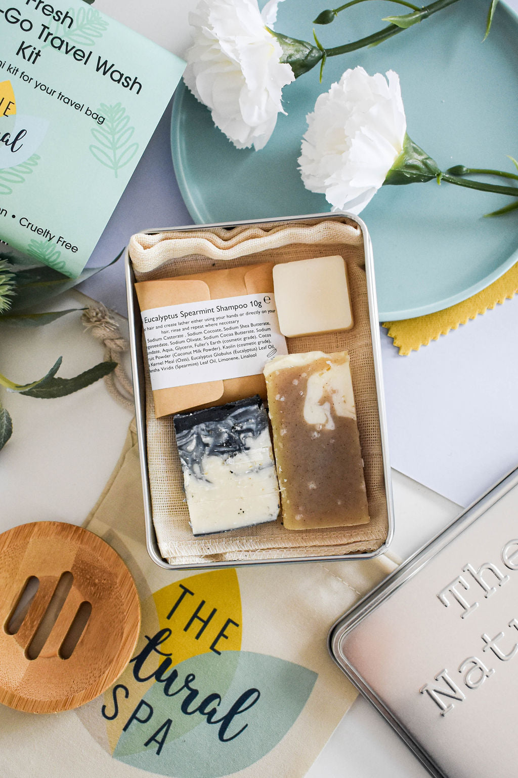 Citrus Mini Travel Wash Kit | Natural “On the Go” Shampoo,
