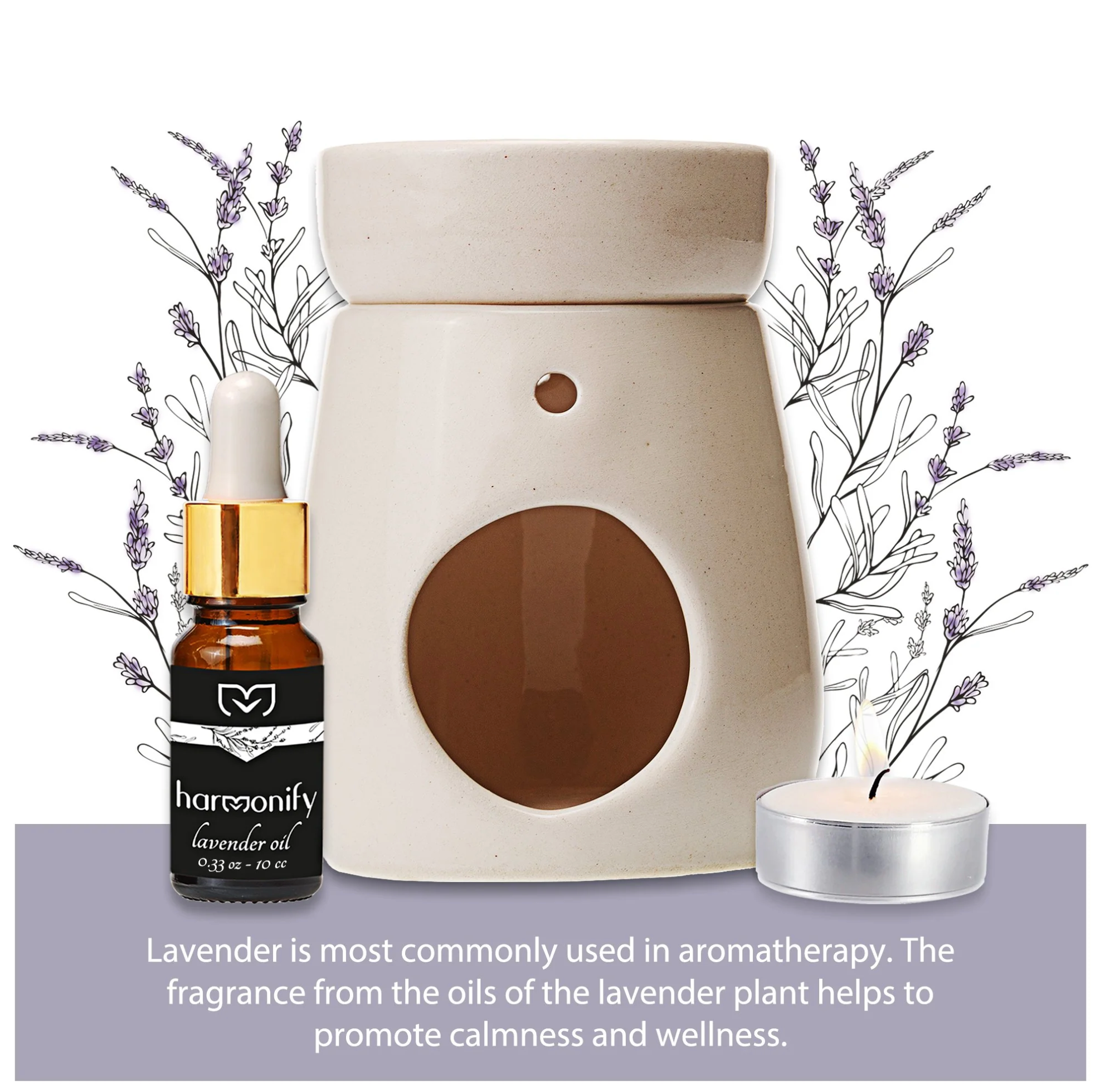 Handmade Ceramic Essential Oil Burner & Aromatherapy Censer