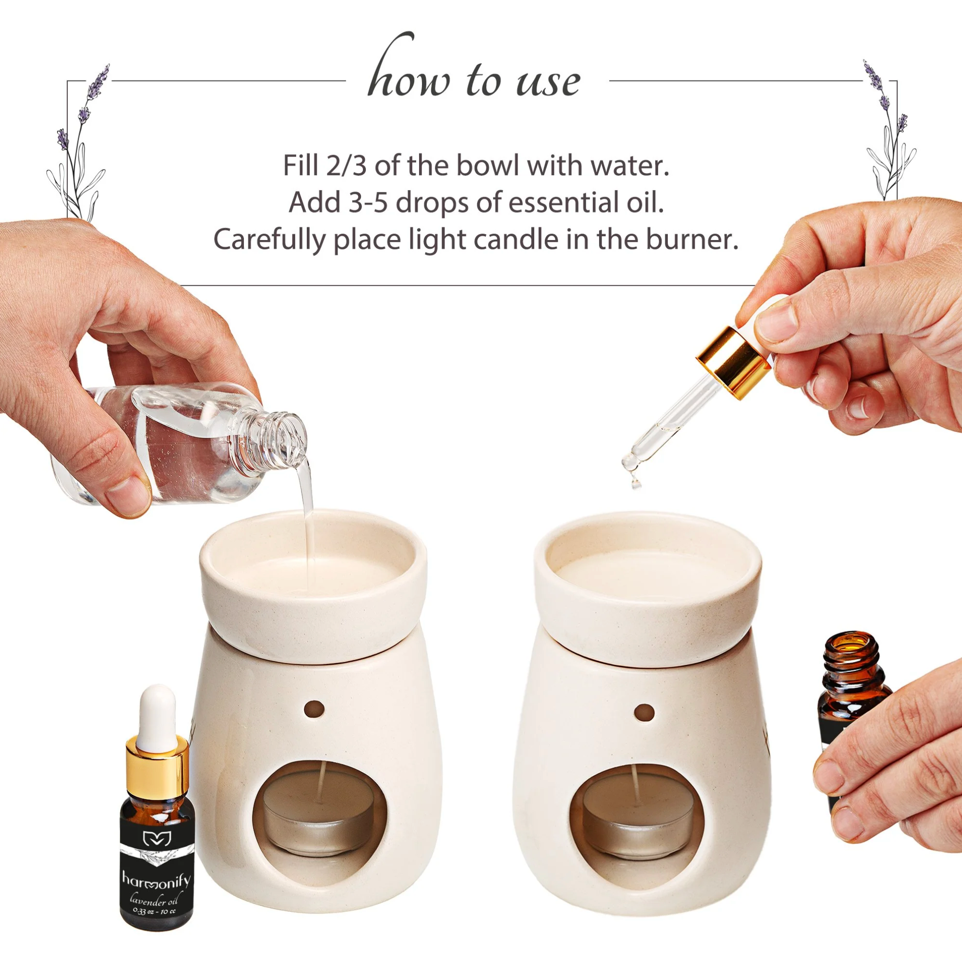 Handmade Ceramic Essential Oil Burner & Aromatherapy Censer