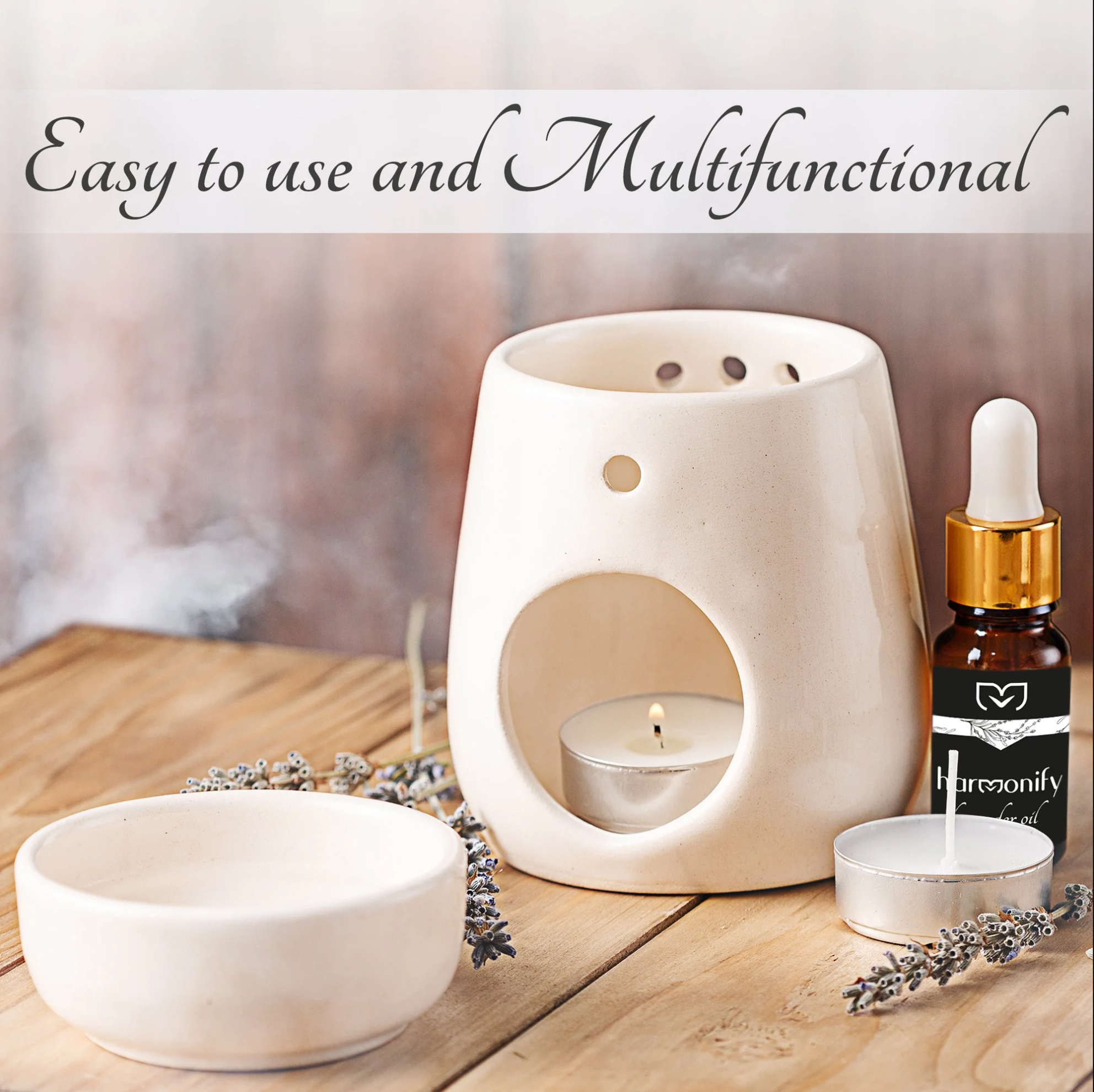 Handmade Ceramic Essential Oil Burner & Aromatherapy Censer