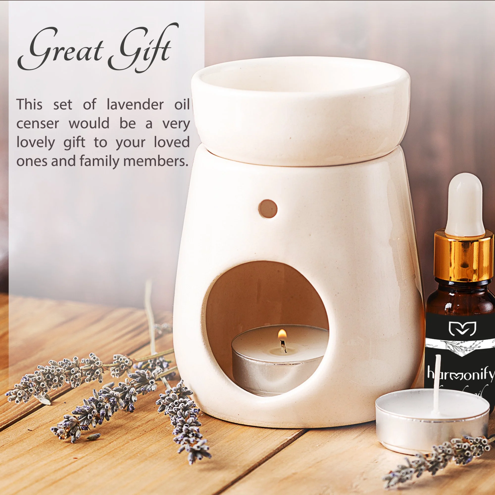 Handmade Ceramic Essential Oil Burner & Aromatherapy Censer