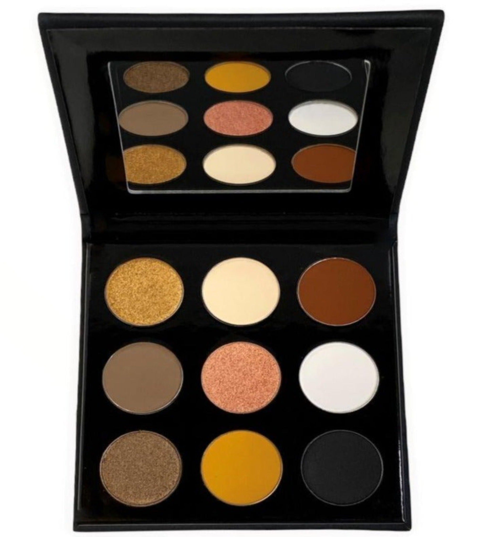 GODDESS Eyeshadow Palette – Golden & Deep Brown Matte + Shimmer