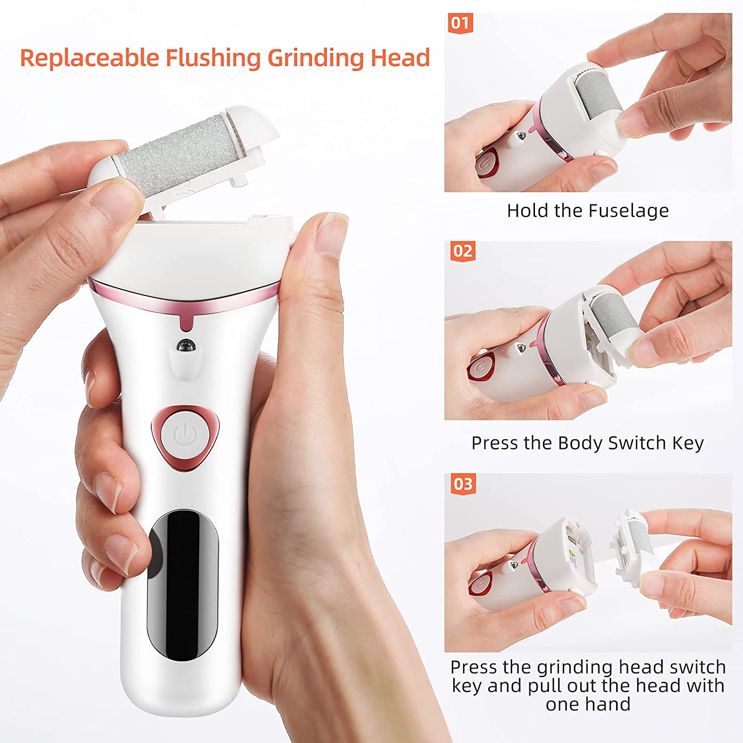 Electric Rechargeable Foot Grinder Exfoliating Foot Repair