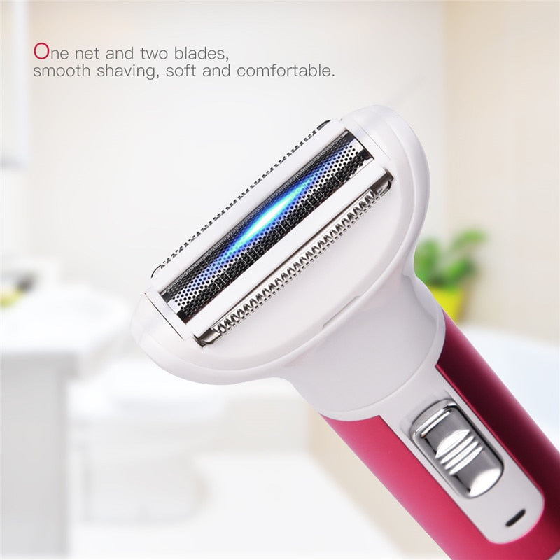 5 In 1 Electric Lady Shaver Painless Hair Removal Epilator Shaving
