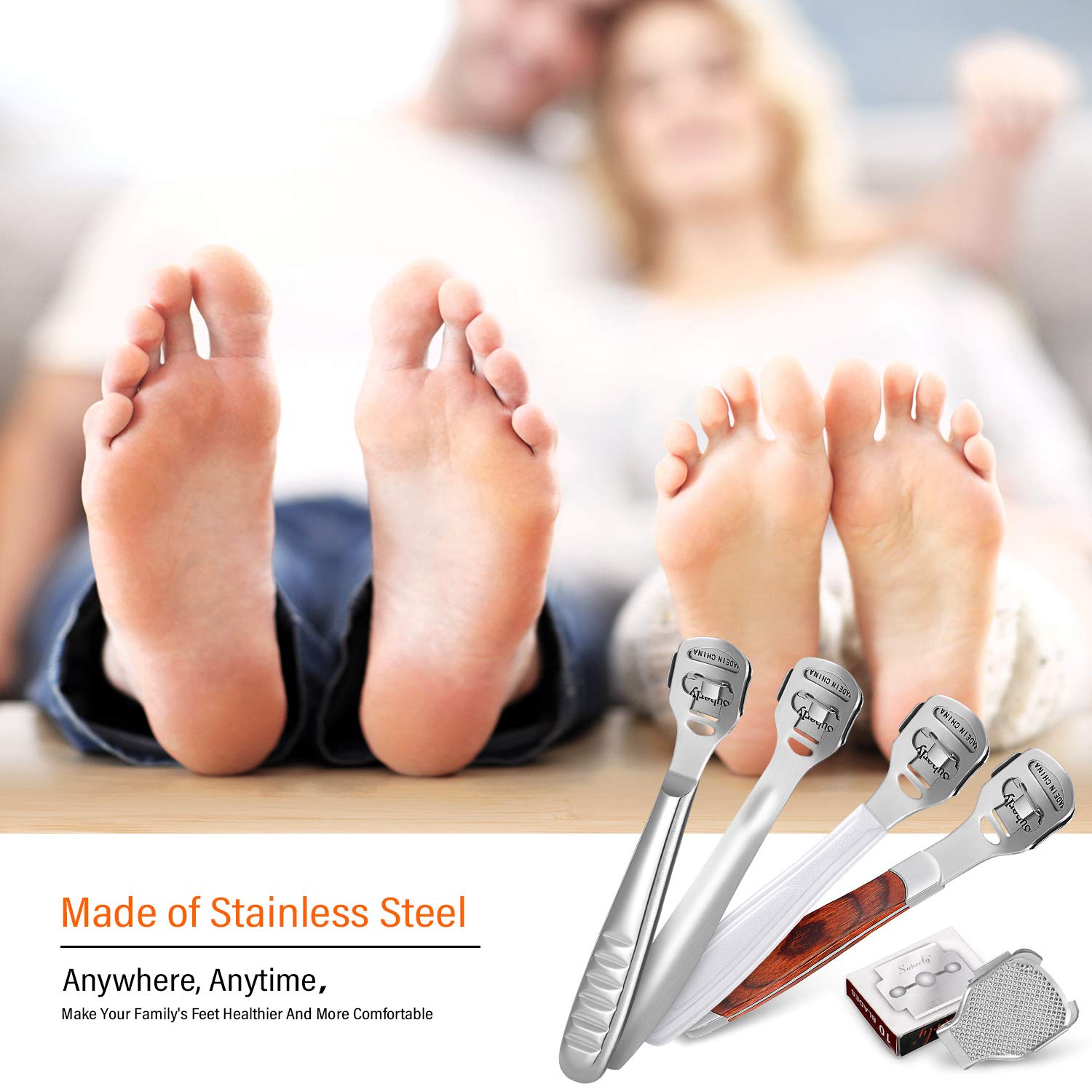 48 Pieces Callus Shaver Sets in 4 Types Foot Care