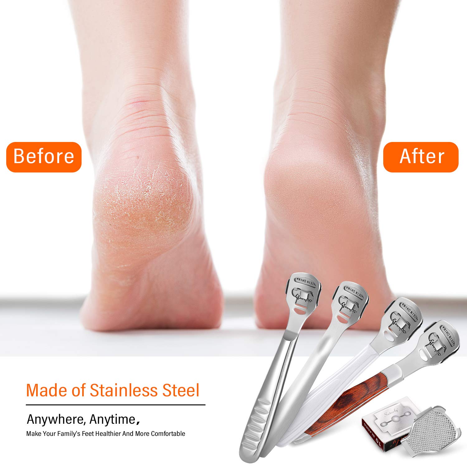 48 Pieces Callus Shaver Sets in 4 Types Foot Care