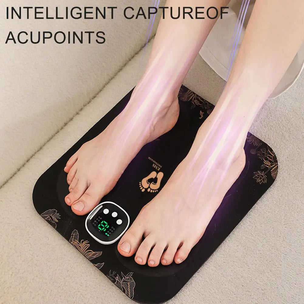 Portable EMS Silicond Foot Massager USB Charging Electric Massager Pad
