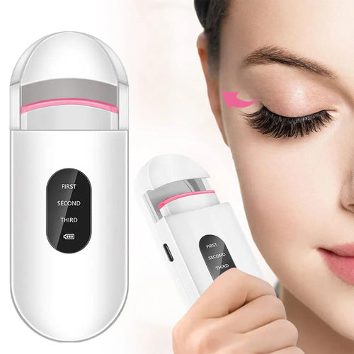 Electric Heated Eyelash Curlers Portable Long-Lasting Styling Eyelash