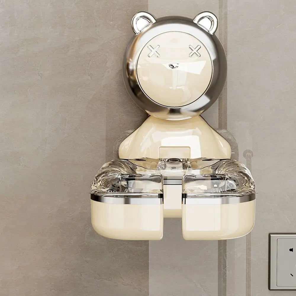 Plastic Suction Cup Hair Dryer Holder Wall Mounted Hands-Free Hair
