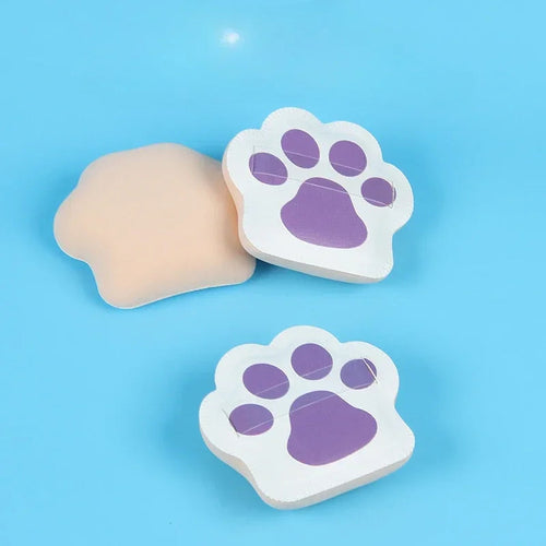 3pcs Cute Cat Claw Powder Puff Super Soft Makeup Sponge For Foundation