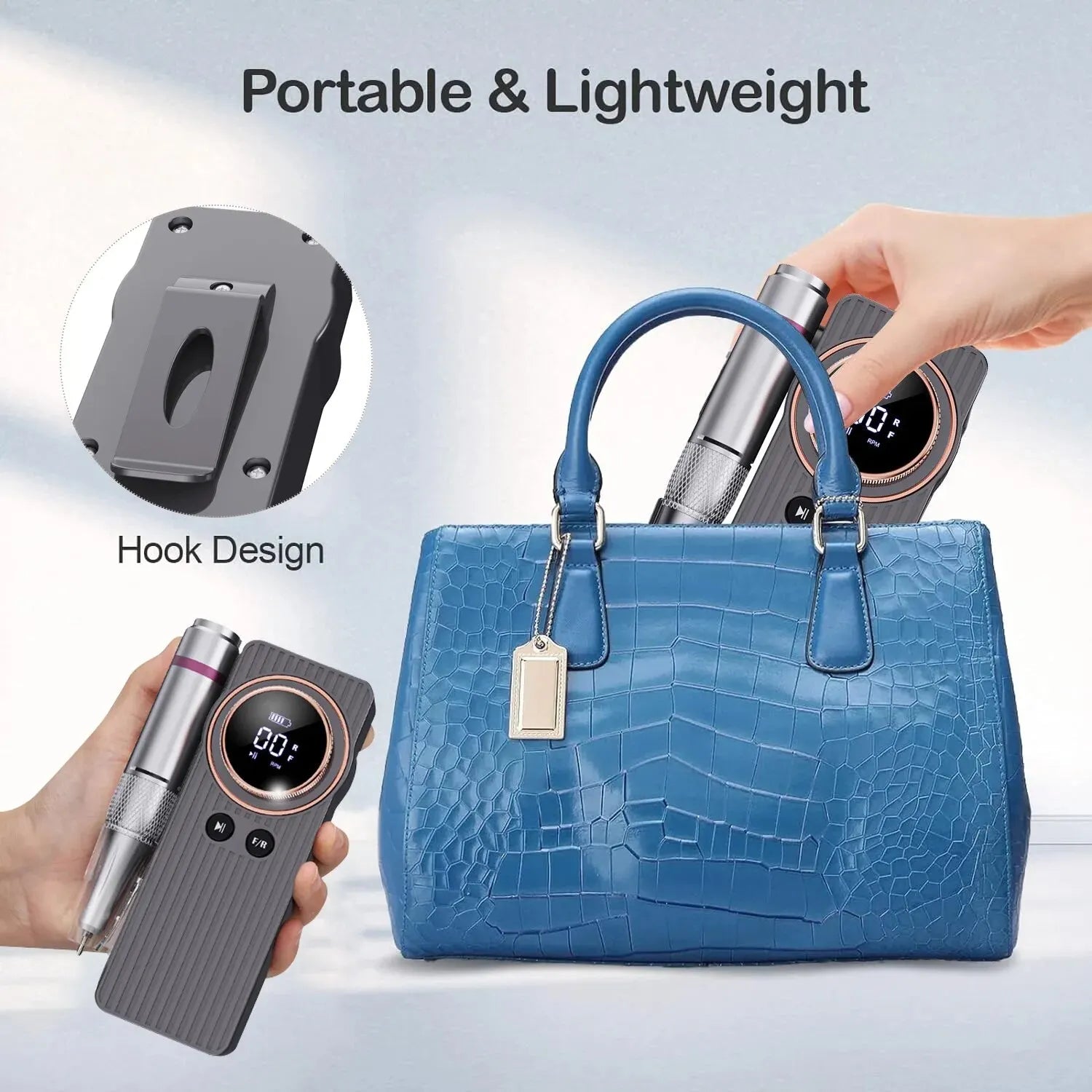 35000RPM Nail Drill Machine Electric Portable Nail File Rechargeable