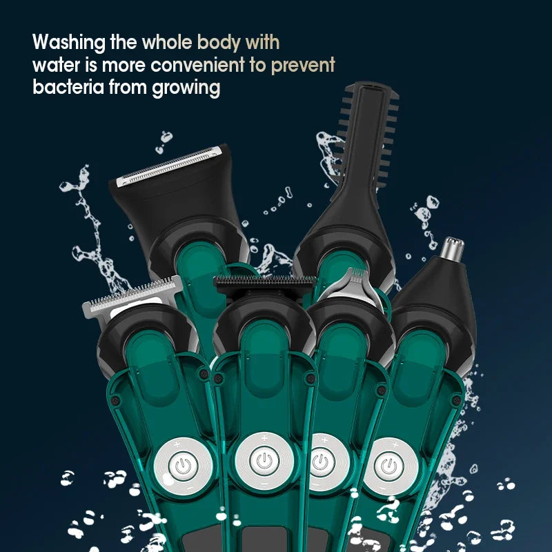 6 in 1 Men's Multifunctional Professional Electric Hair Clipper Nose