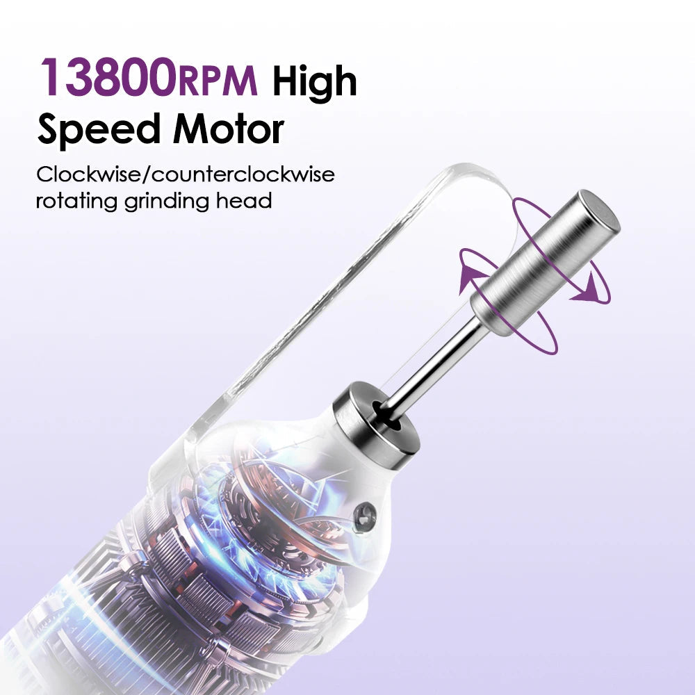 Electric Nail Polisher Drill Bits Set Nails Grinding Polishing Cuticle