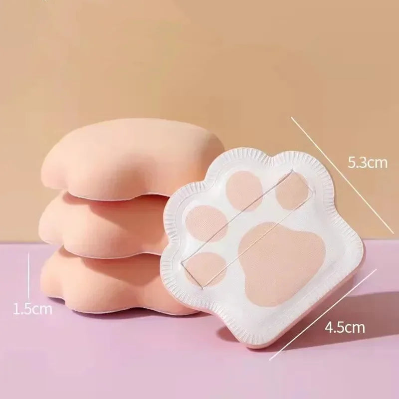 3pcs Cute Cat Claw Powder Puff Super Soft Makeup Sponge For Foundation