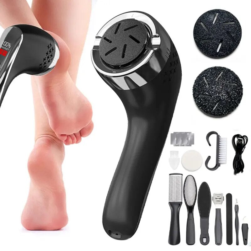 Electric Callus Remover for Feet Rechargeable Waterproof Foot Scrubber