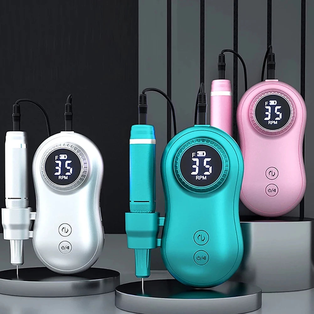 35000 RPM Electric Nail Polish Drill Mini 2 in 1 Electric Nail File