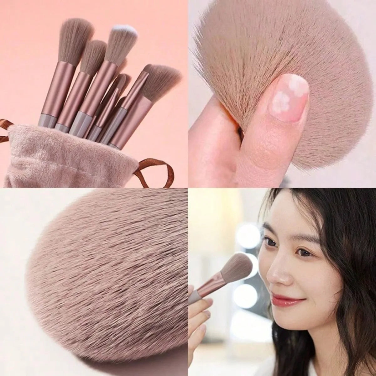13 Soft Makeup Brushes Set With Perfect Soft Pouch - Premium Makeup To