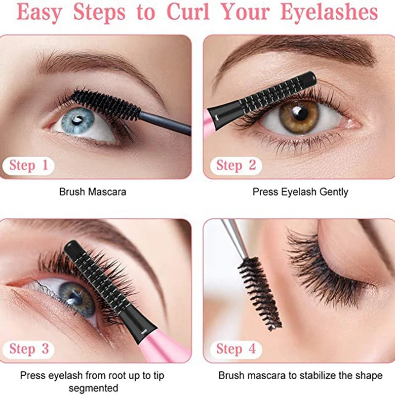 Heated Eyelash Curler Portable USB Rechargeable 4 Temperature