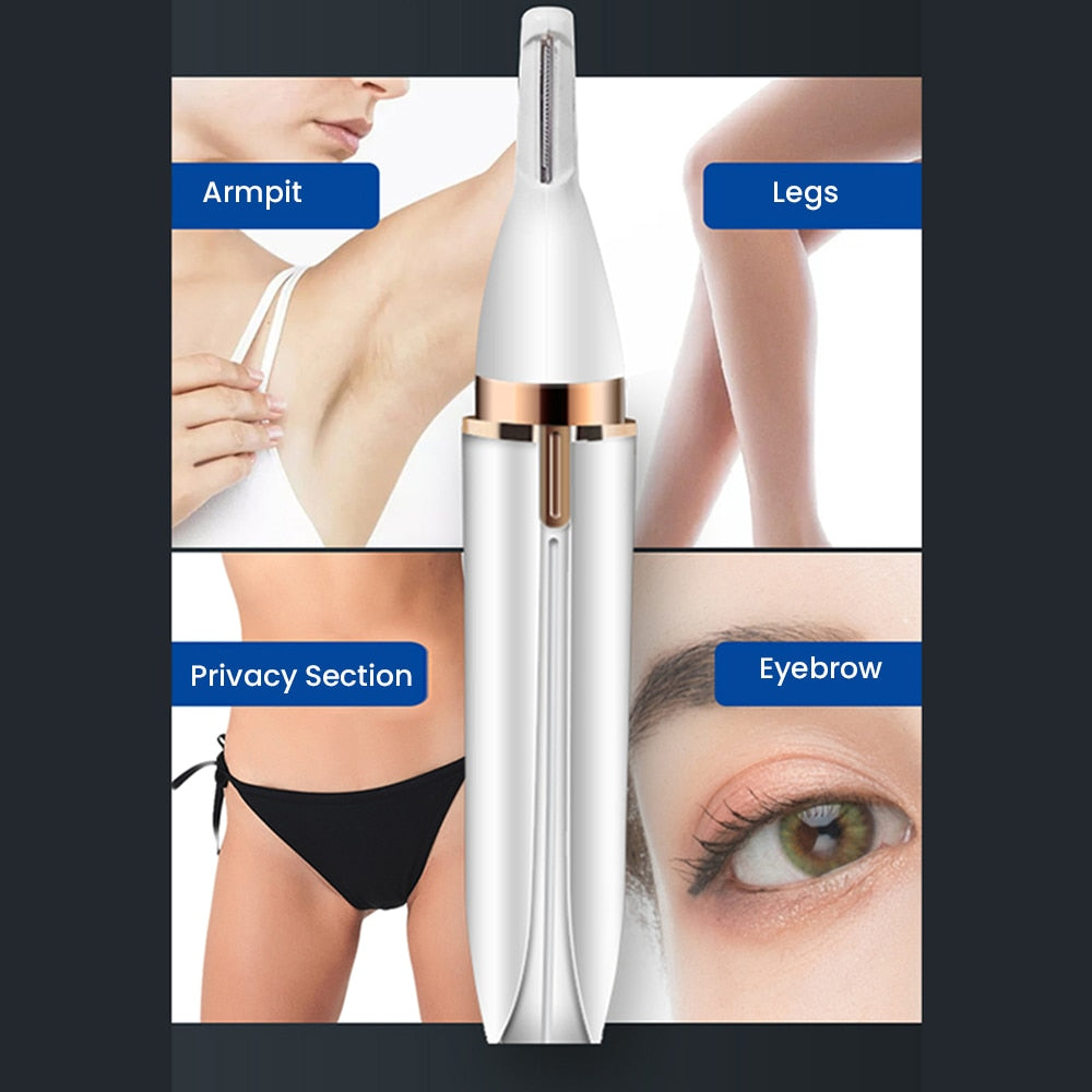 4 In 1 Electric Epilator Electric Eyebrow Nose Hair Trimmer Painless