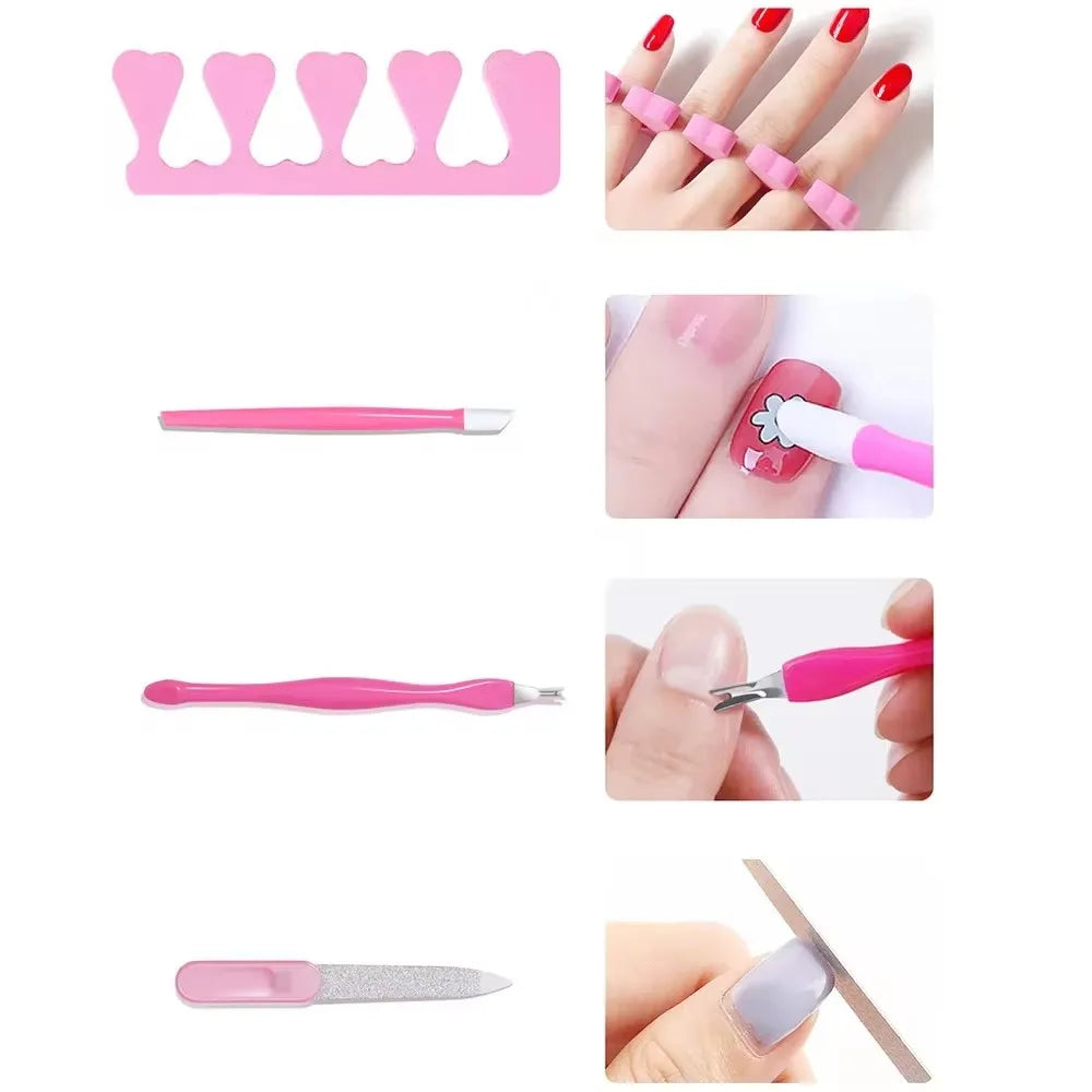 Professional USB Electric Nail Drill Polish File Kit with UV LED Nail