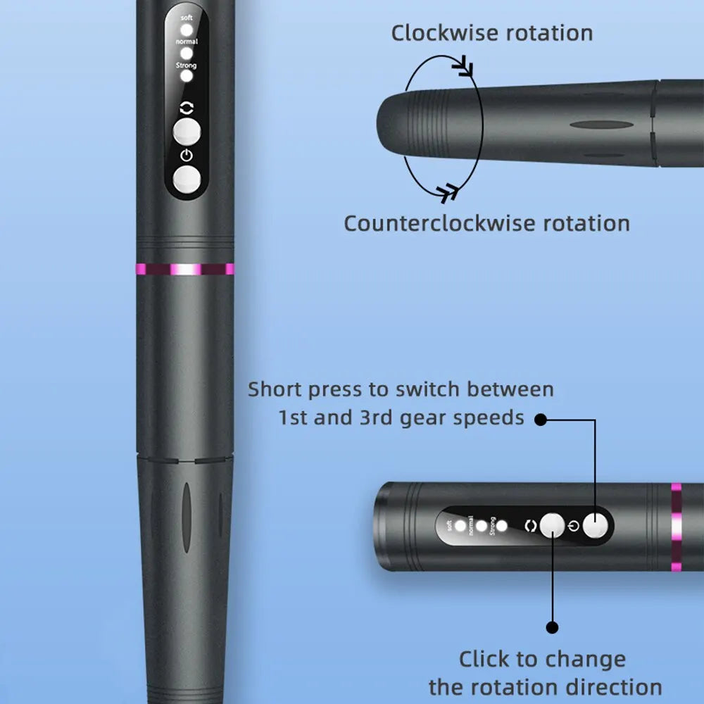 19000RPM Electric Nail Art Machine USB Cordless Nail Drill for Nail