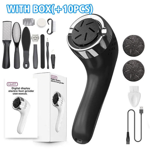 Electric Callus Remover for Feet Rechargeable Waterproof Foot Scrubber