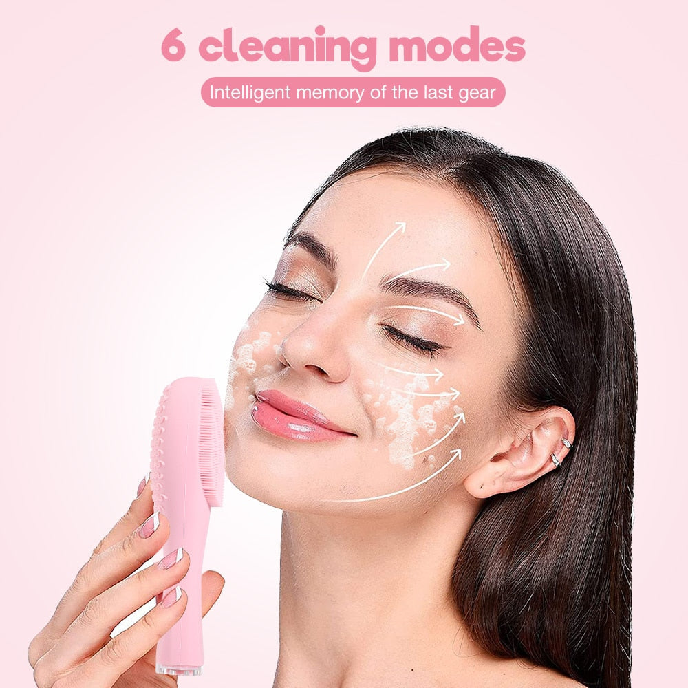 Facial Cleansing Brush High Frequency Vibratioin Lifting Face Massager